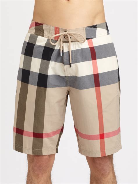 Men's Burberry Swim Trunks .